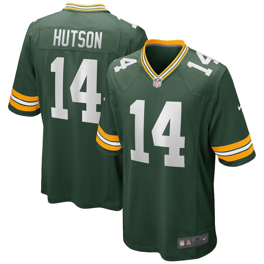 Men Green Bay Packers #14 Don Hutson Nike Green Game Retired Player NFL Jersey